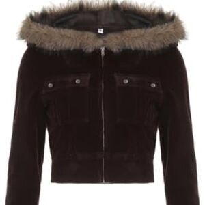 NWT Y2k Zip Up Hoodie. Size LARGE but fits like a MEDIUM.